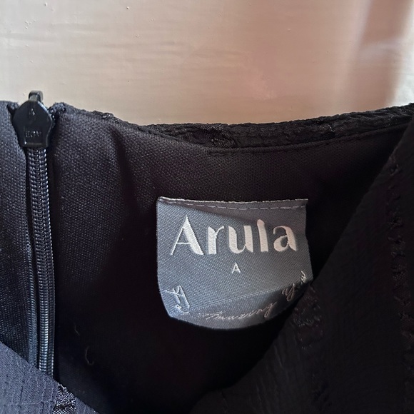 NWT! Arula by Altar’d State Black Babydoll Ruffle Dress with Spaghetti Straps - Picture 2 of 7